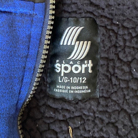 Place Sport Kids Hoodie Size L (10/12) – Warm Lined Winter Sweatshirt - Picture 4 of 14